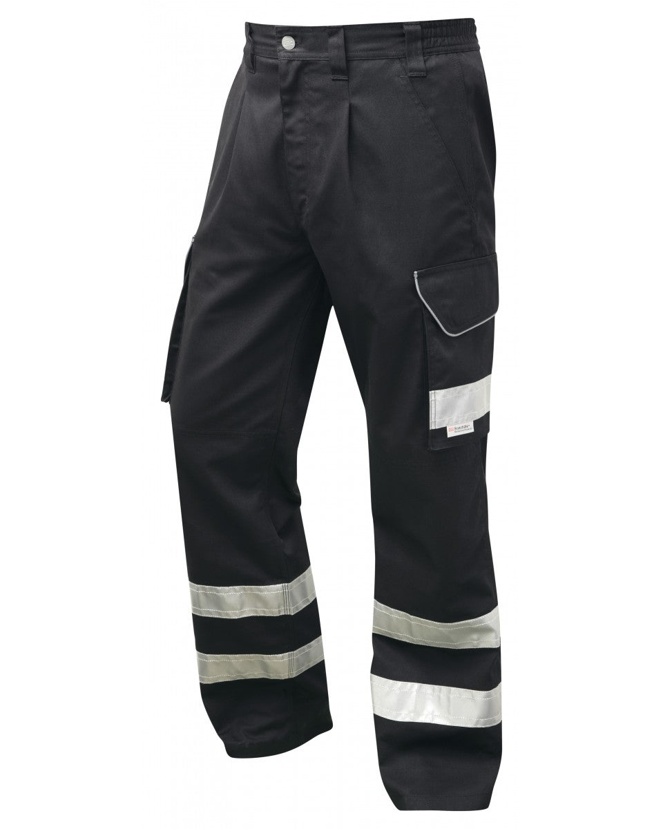 ILFRACOMBE Cargo Style Reflective Poly/Cotton Trouser - Black