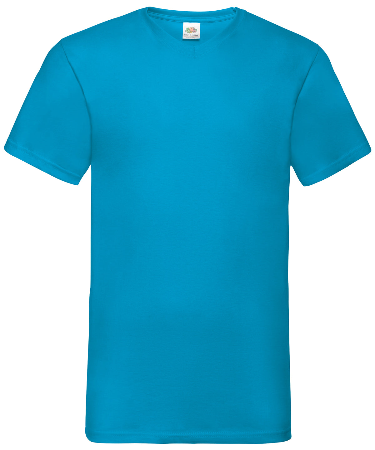 Valueweight v-neck T - Azure Blue