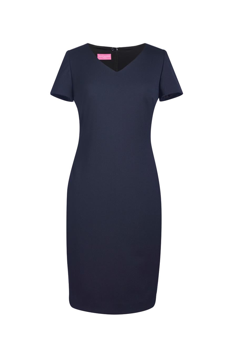 Corinthia V-neck Dress - Navy