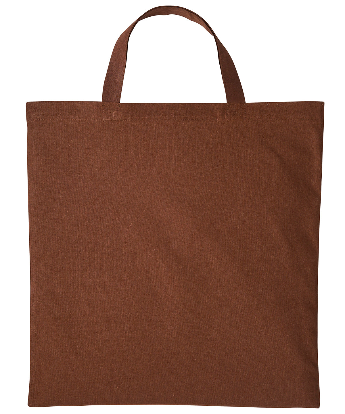 Cotton shopper short handle - Dark Brown