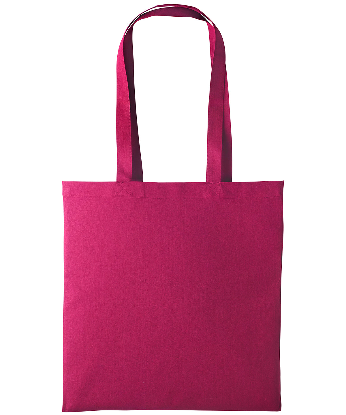 Cotton shopper long handle - Cranberry