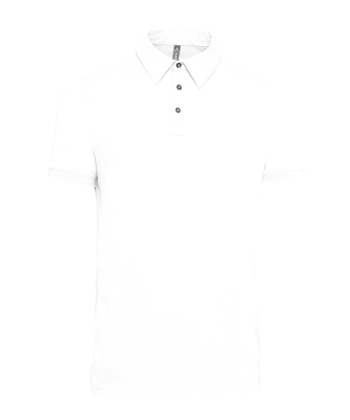 Jersey knit polo shirt - White