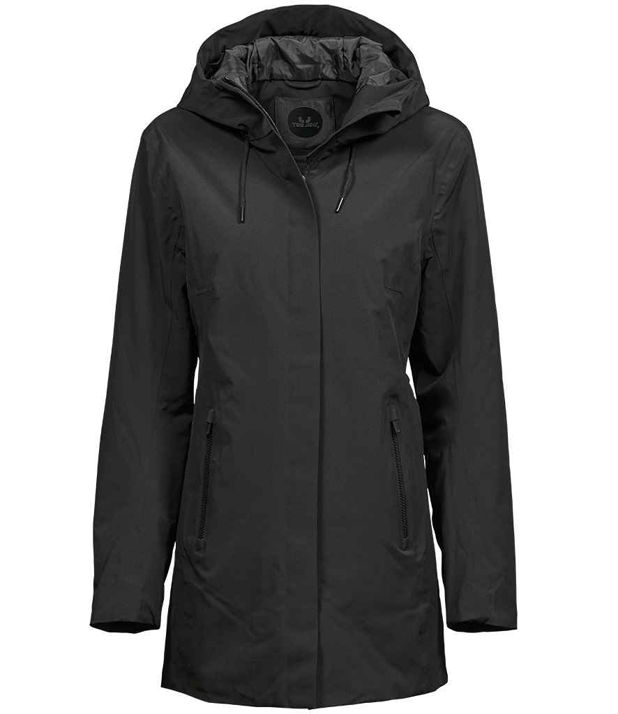 Tee Jays Ladies All Weather Parka Jacket - Black