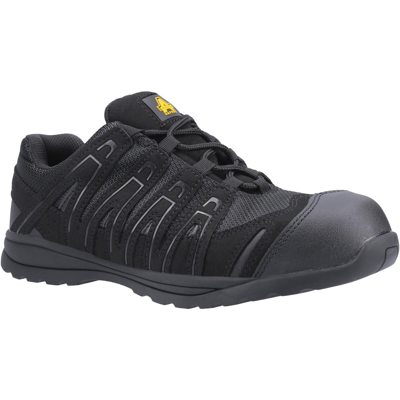 Amblers Unisex Black Safety Trainers