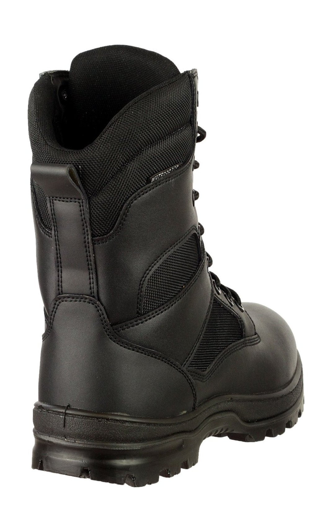 Amblers Safety Mens Combat WP Leather Waterproof Safety Boots Black