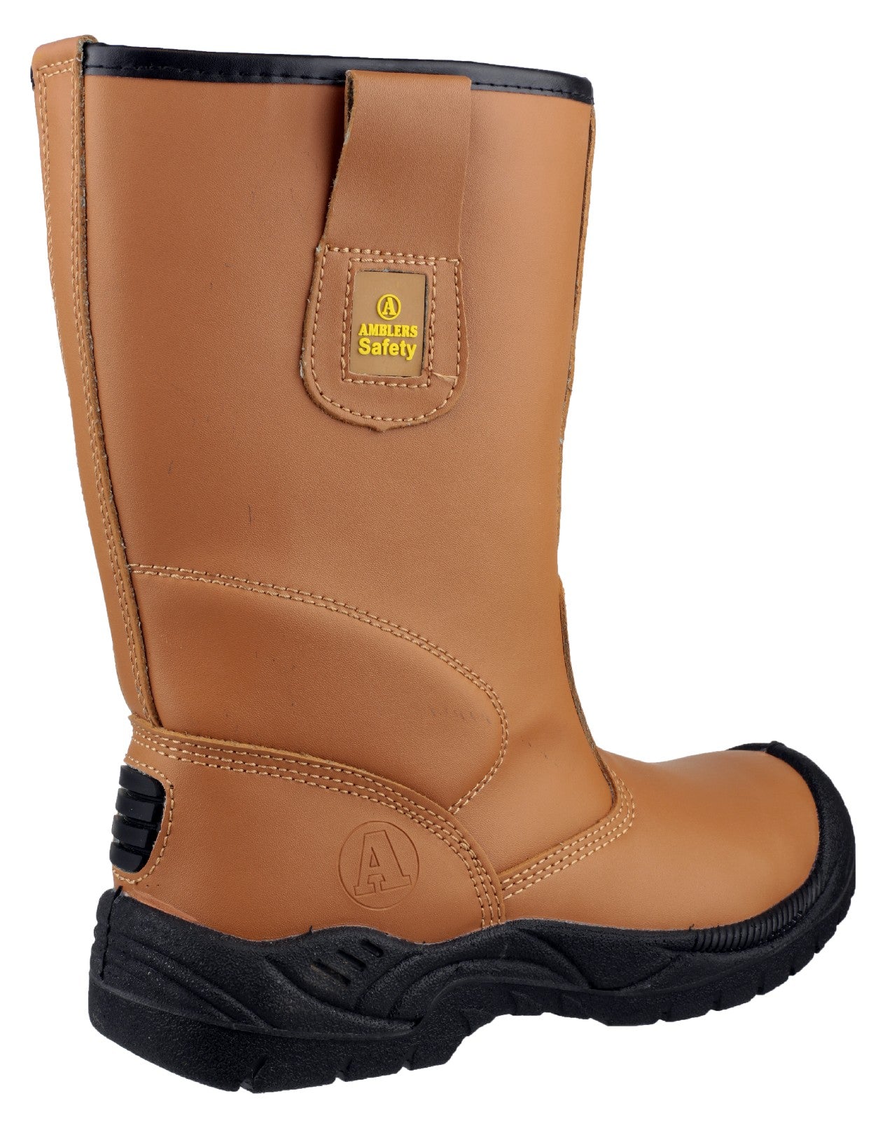 Amblers Safety Mens FS142 Leather Safety Rigger Boots Brown