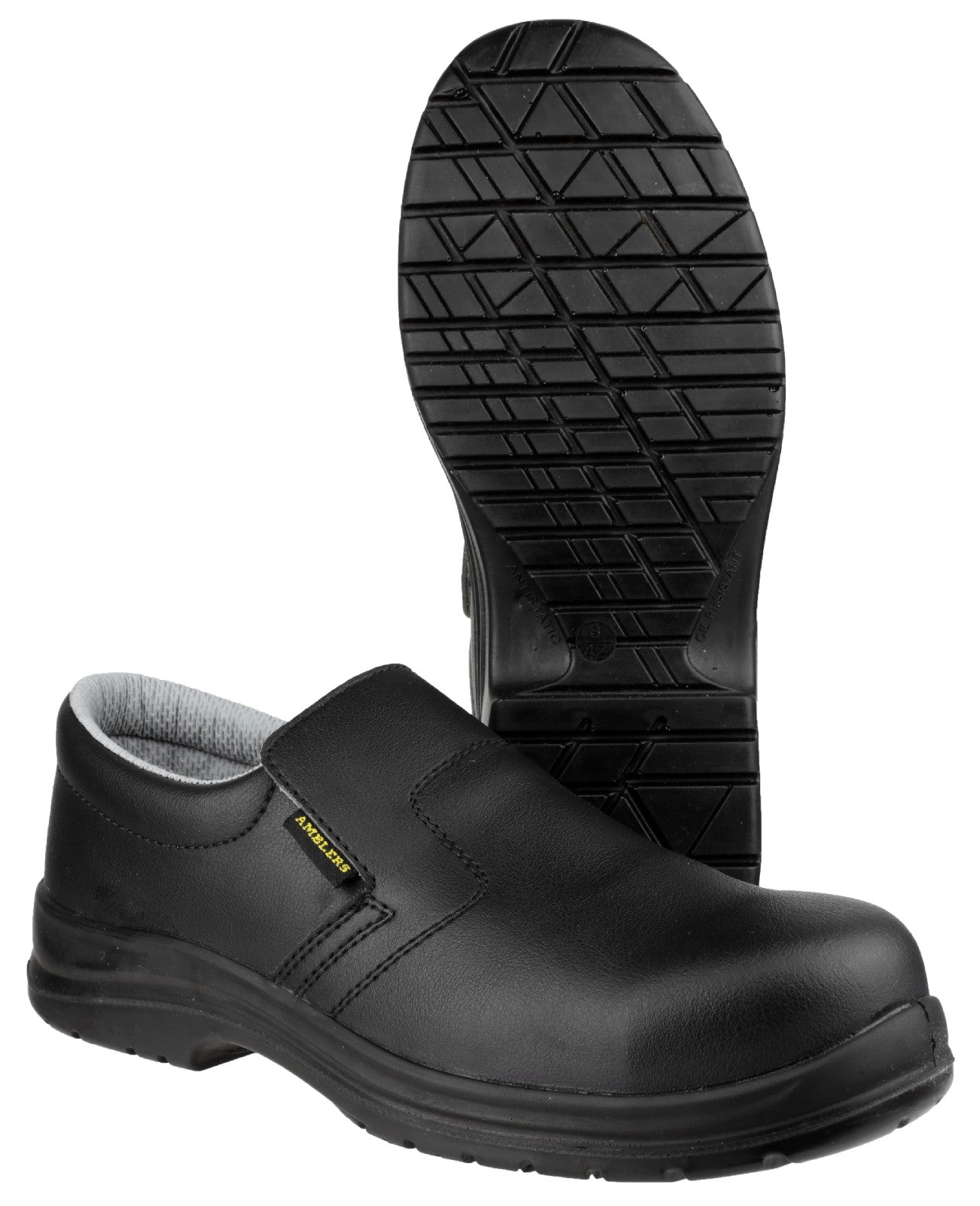 Amblers Safety Mens FS661 Slip On Waterproof Safety Shoes Black