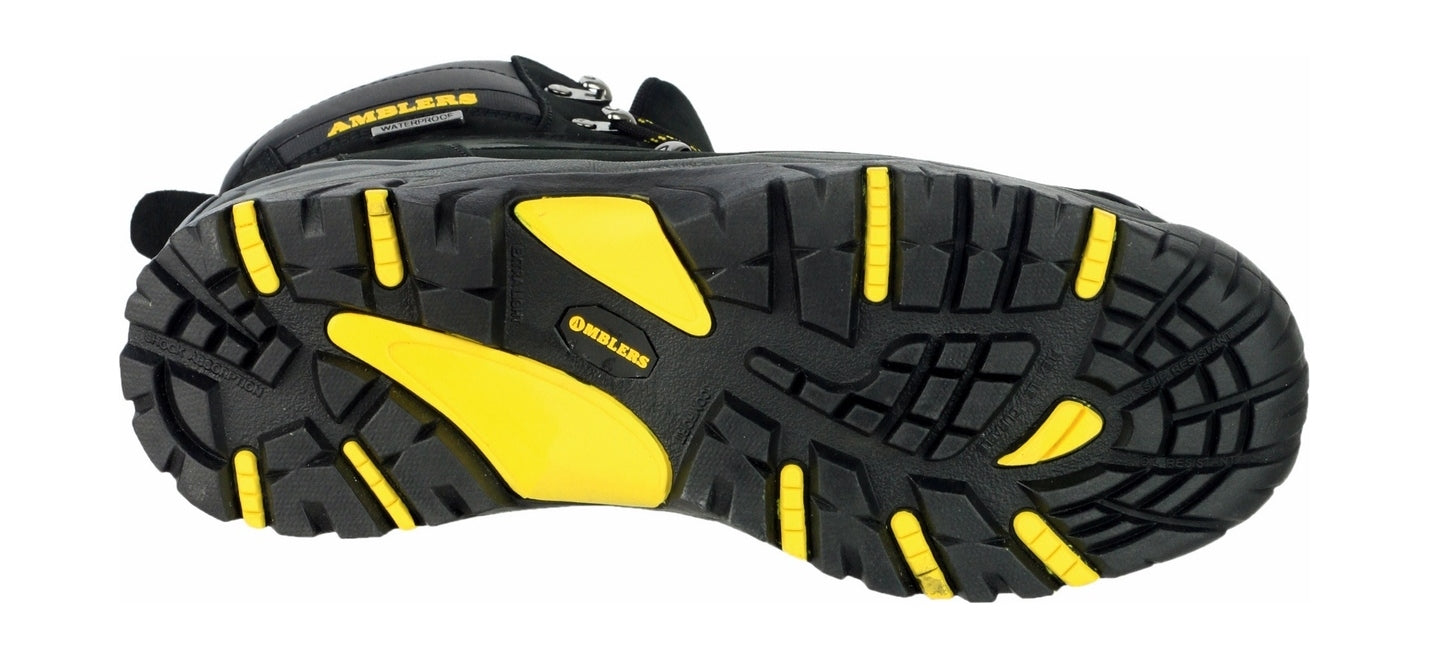 Amblers Safety Mens FS987 Leather Waterproof Safety Boots Black