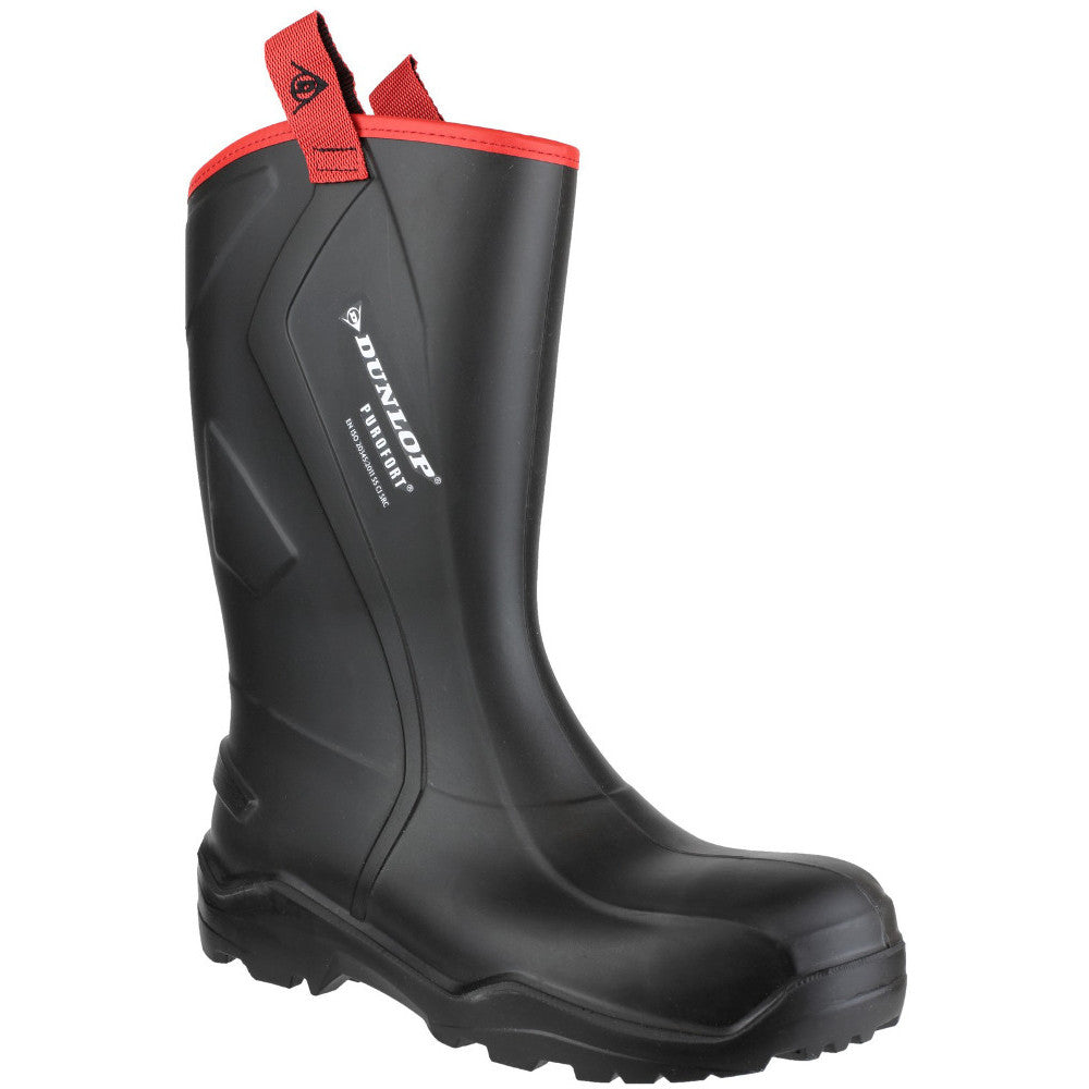 Dunlop Mens Purofort+ Rugged Steel Toe & Mid Safety Wellington Boots