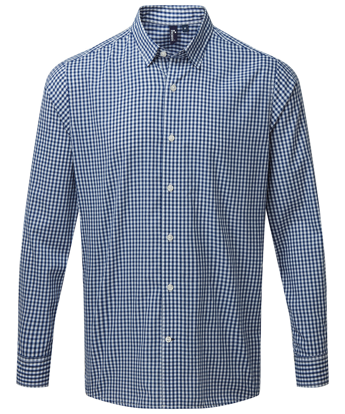 Maxton check long sleeve shirt - Navy/ White