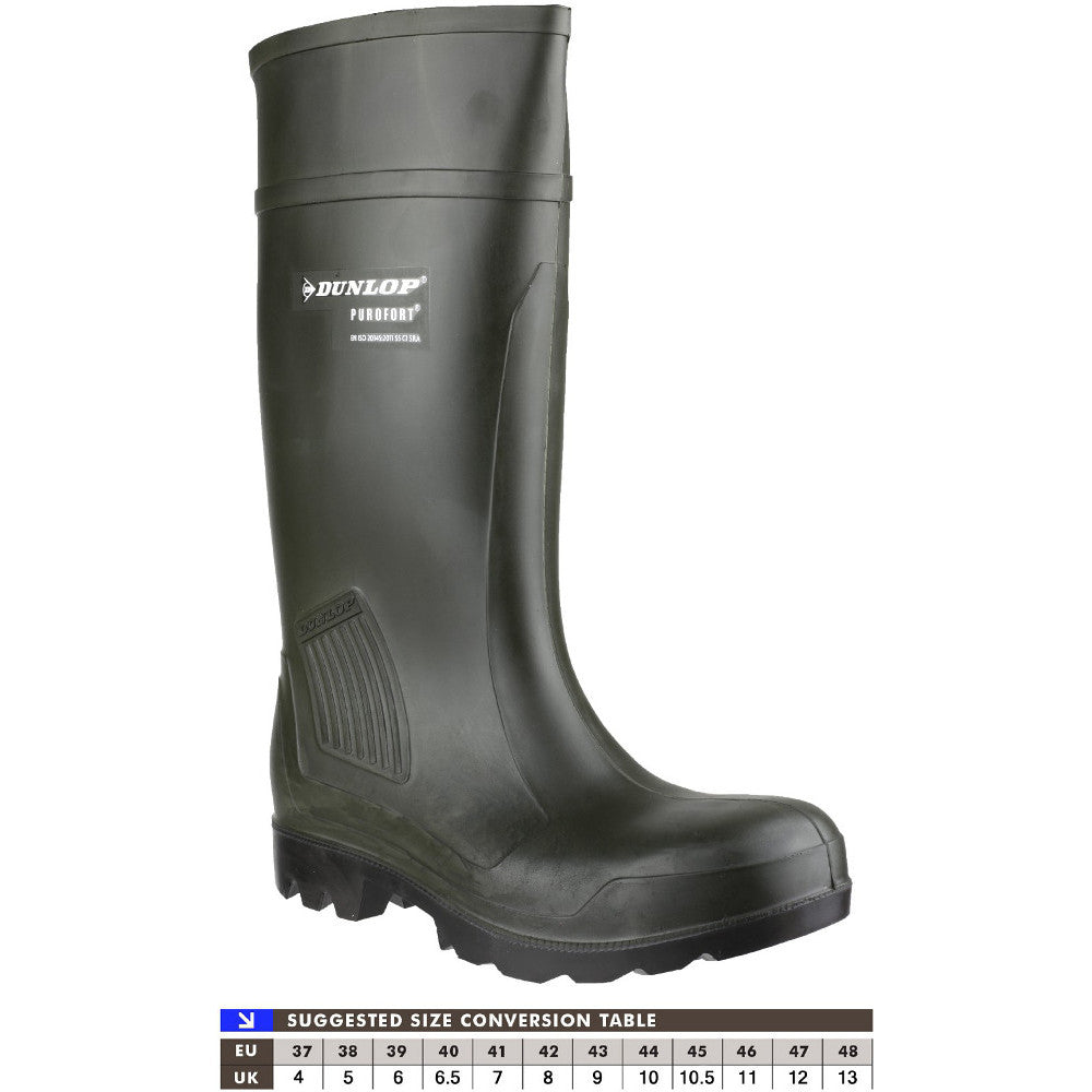 Dunlop Mens Purofort Professional Steel Toe & Mid Safety Welly Boots