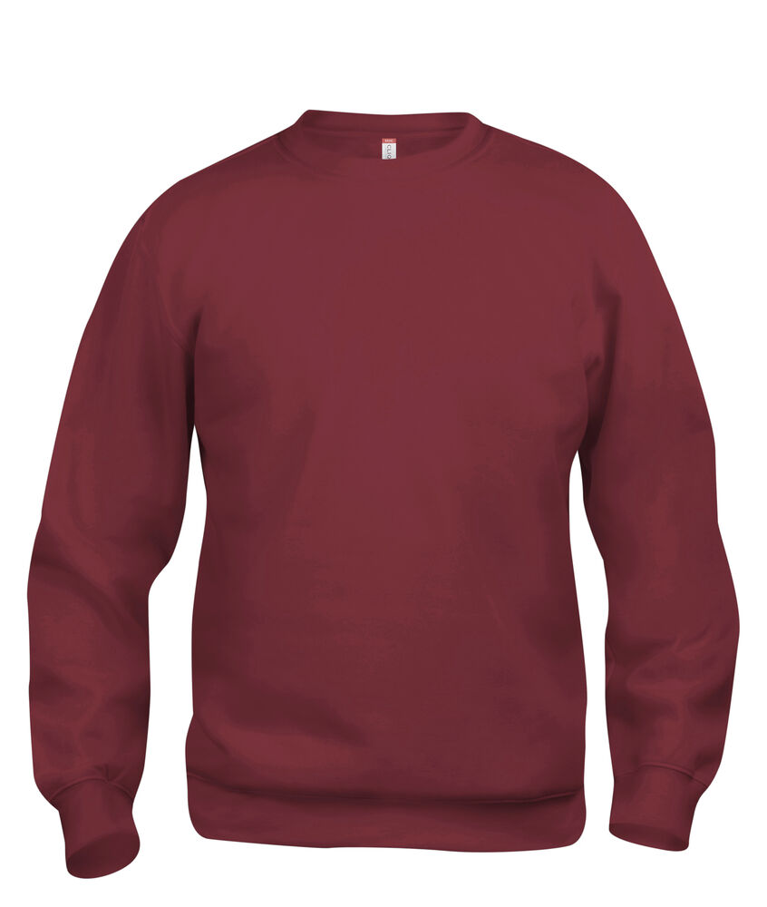 Basic Roundneck Sweatshirt - Burgundy