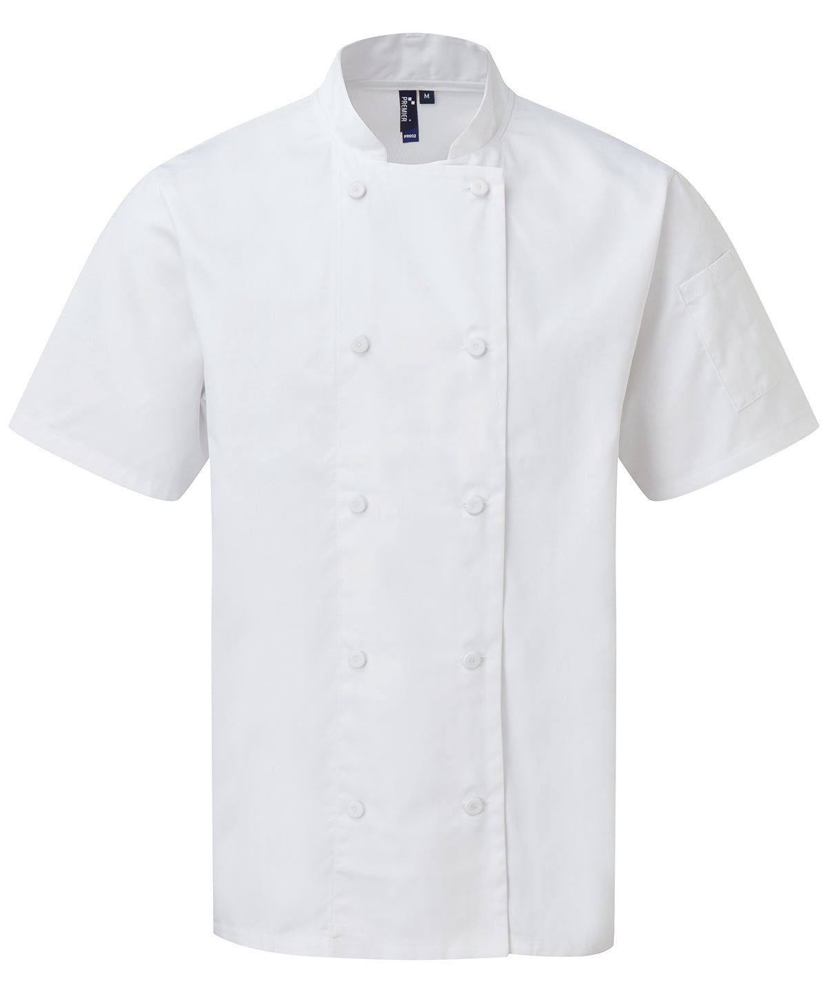 Chefs coolchecker short sleeve jacket - White