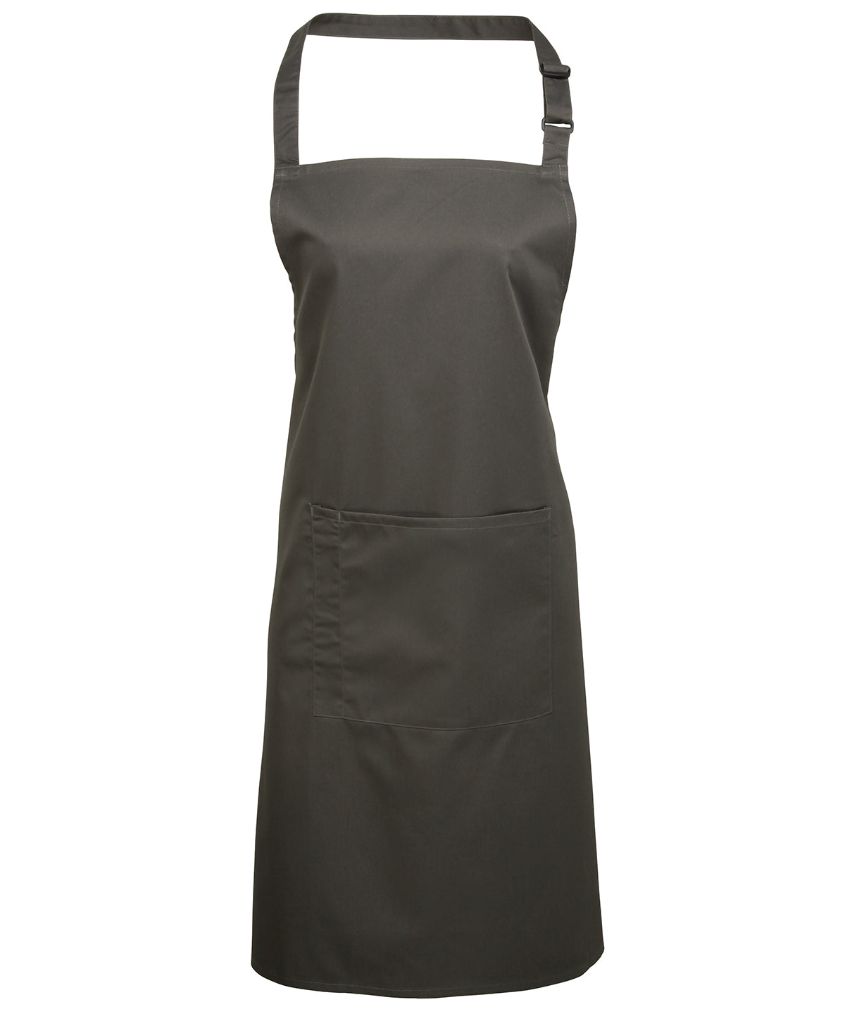 Colours Bib Apron with Pocket - Dark Grey