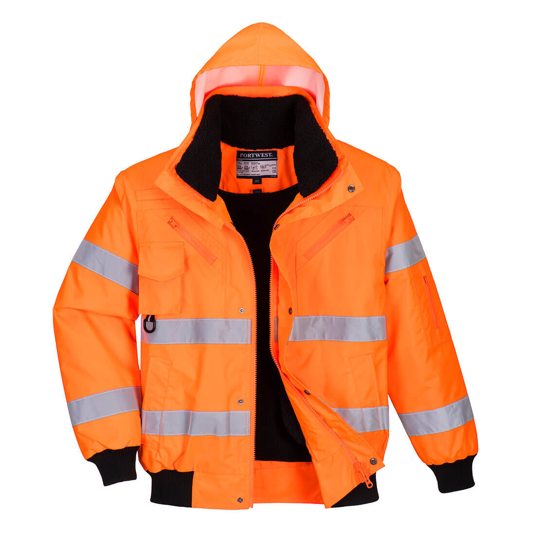Hi-Vis 3-in-1 Bomber Jacket  - Orange