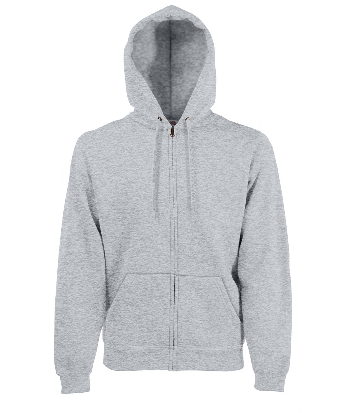 Premium 70/30 hooded sweatshirt jacket - Heather Grey