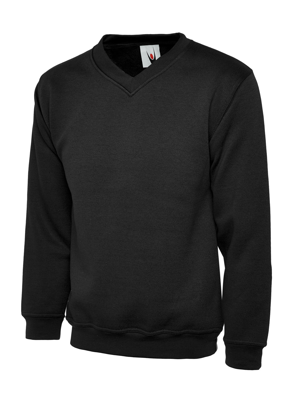Premium V-Neck Sweatshirt - Black