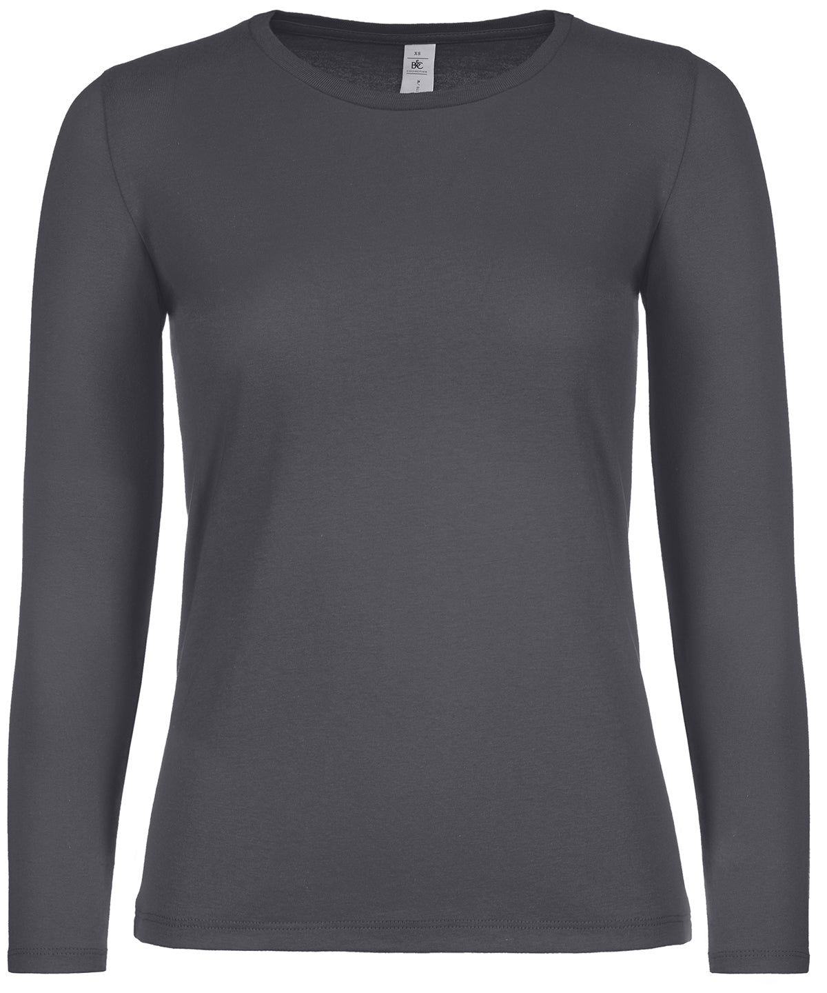 B&C #E150 long sleeve /women - Dark Grey