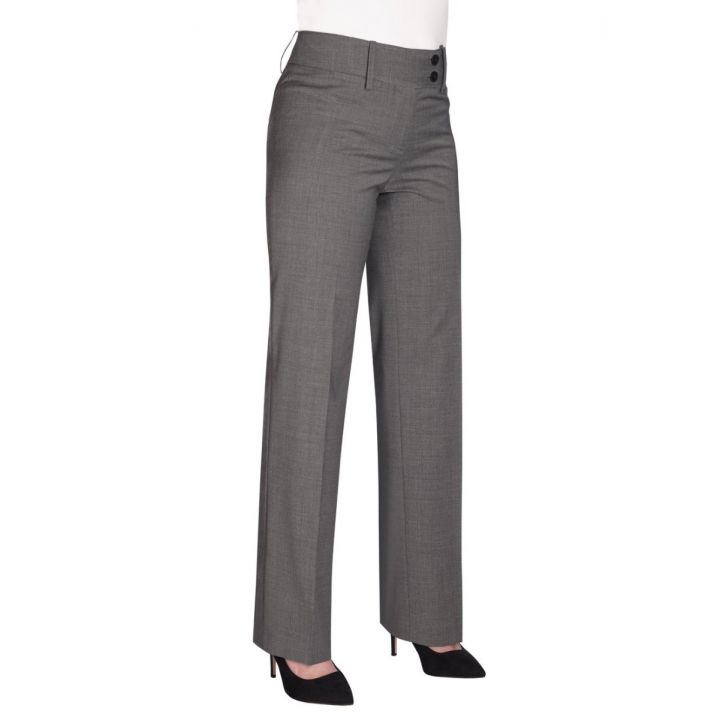 Miranda Parallel Leg Trouser - Light Grey