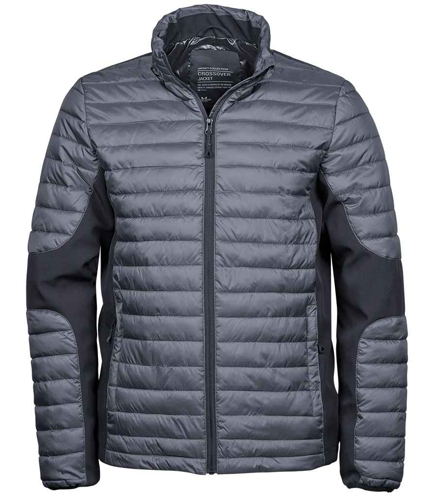 Tee Jays Crossover Padded Jacket - Space Grey/Black