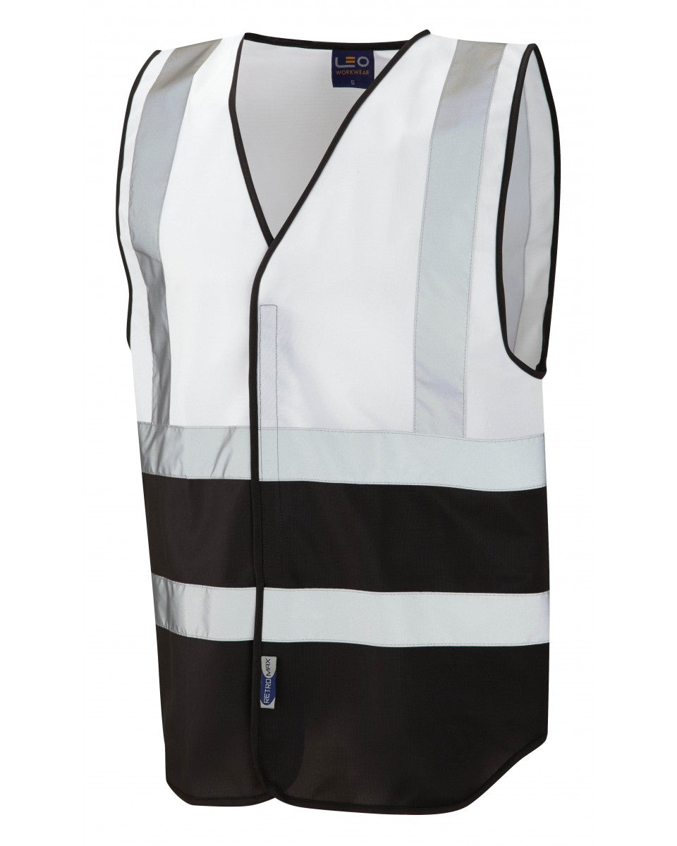 PILTON Coloured Reflective Waistcoat - White/Black
