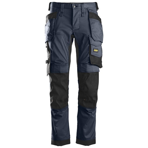 AllroundWork Slim Fit Trousers Holster Pockets Black - Navy\Black - 9504