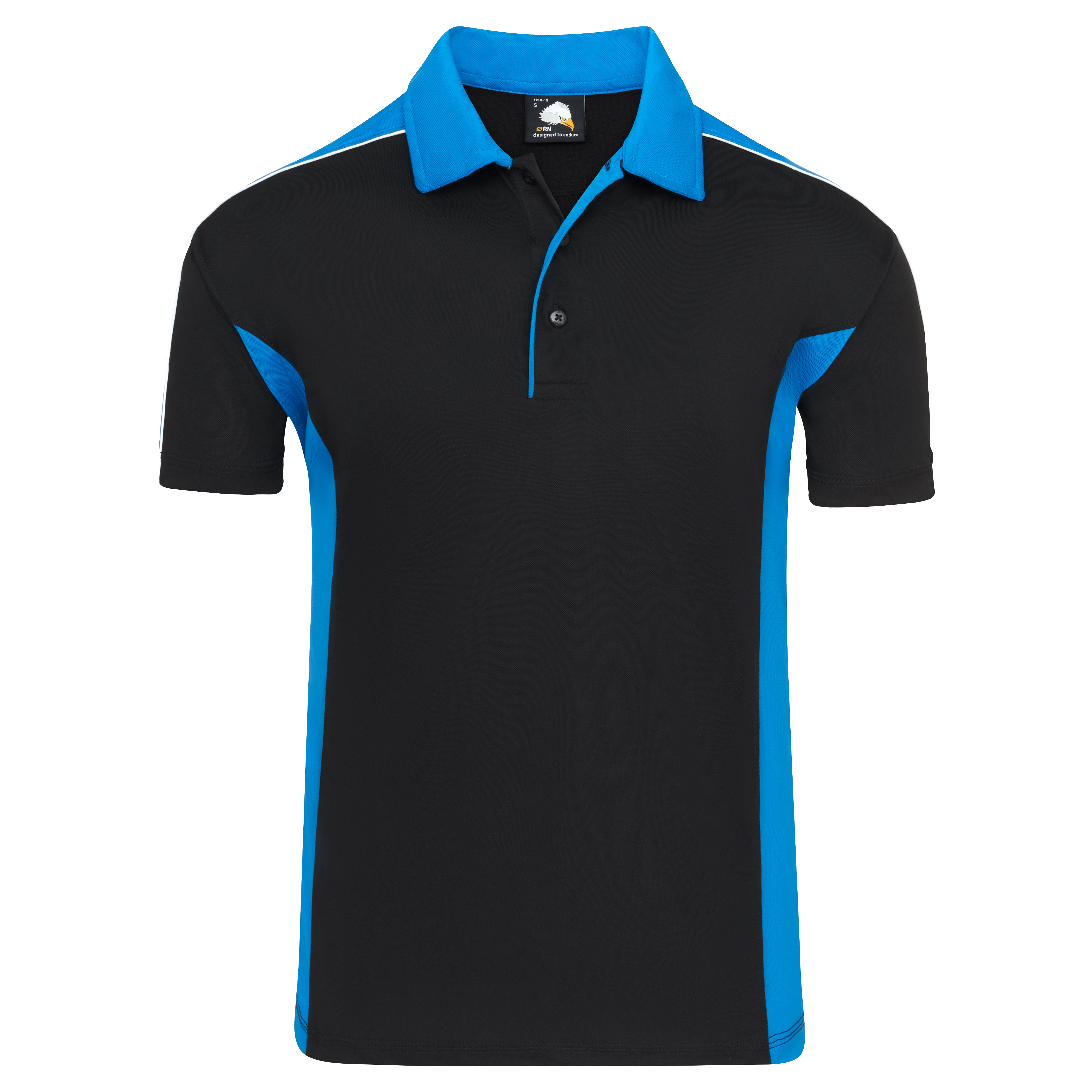 Avocet Wicking Poloshirt - Black/Reflex Blue