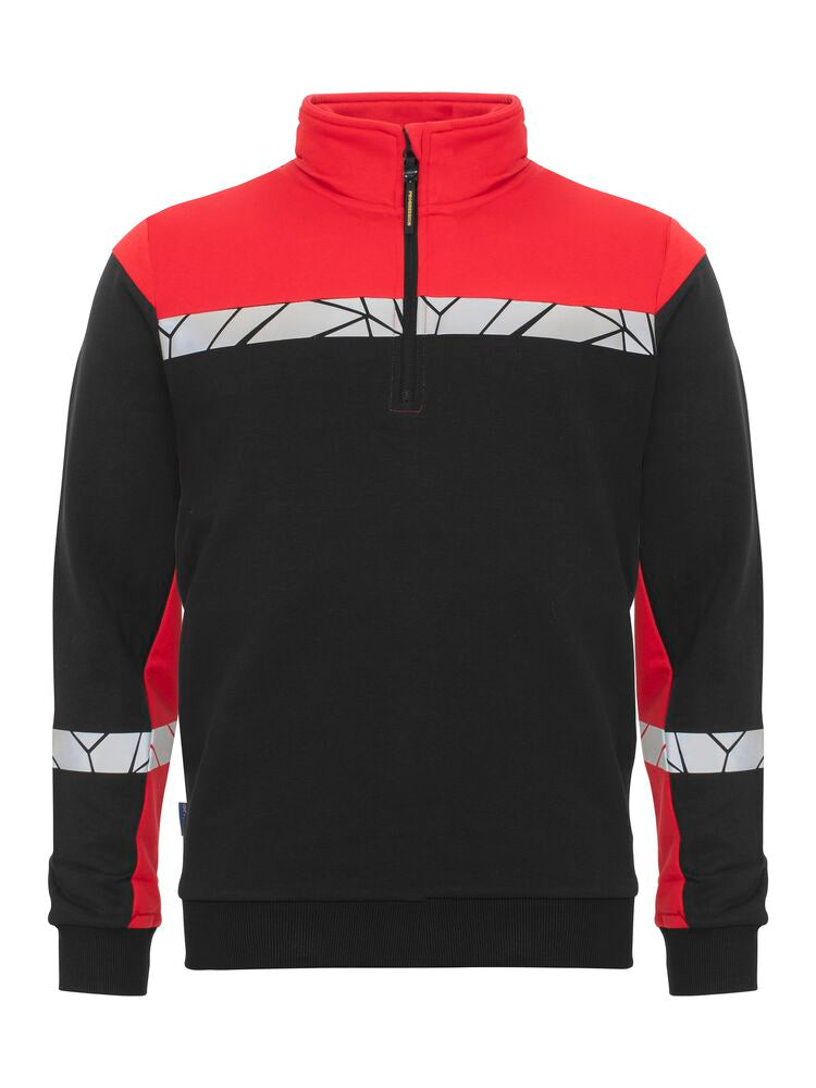 7102 SWEATSHIRT 1/2 ZIP
7102 SWEATSHIRT 1/2 ZIP 9910-VIZ - Black/Red