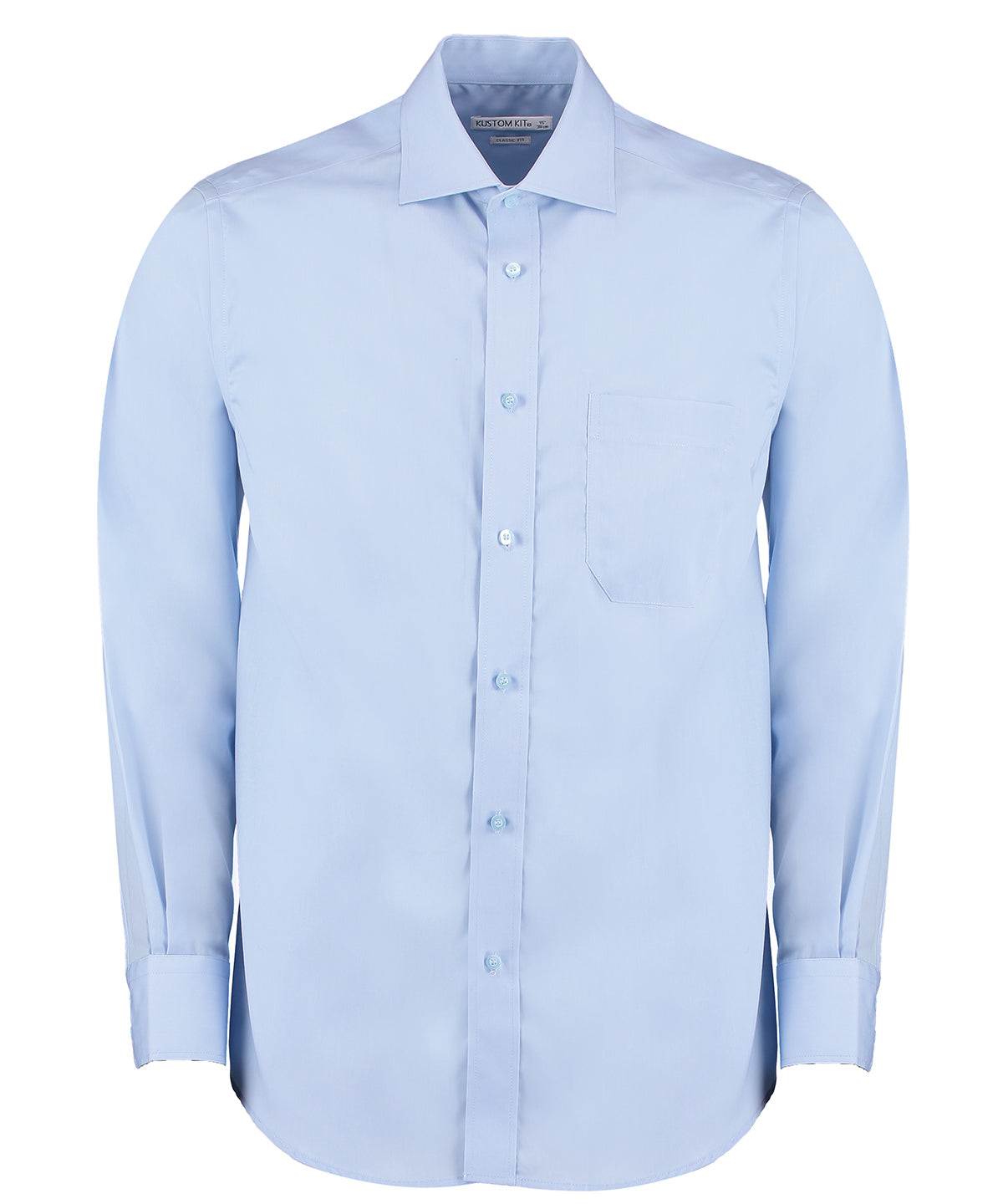 Premium non-iron corporate shirt long-sleeved (classic fit) - Light Blue