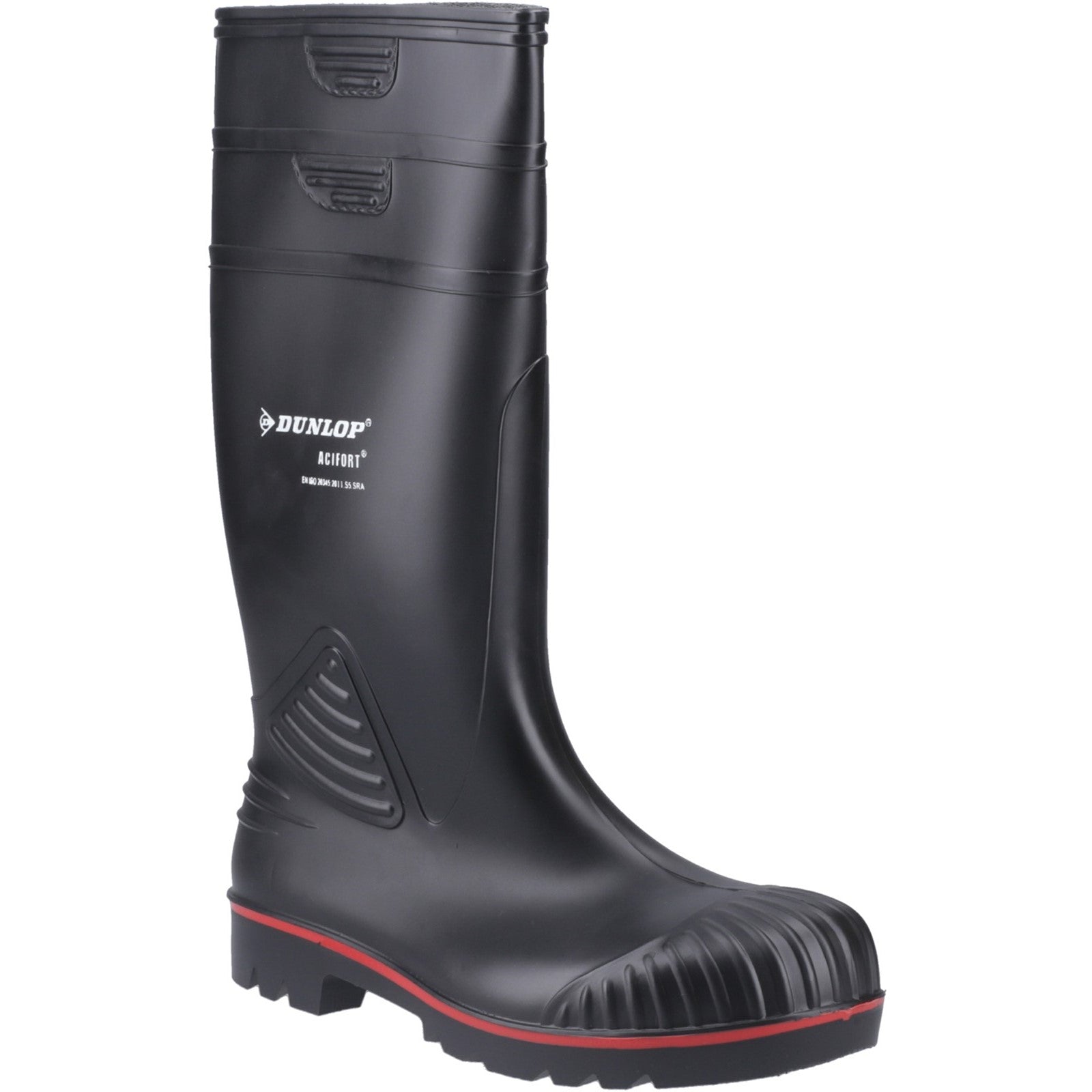 Acifort  Heavy Duty Full Safety Wellington - Black