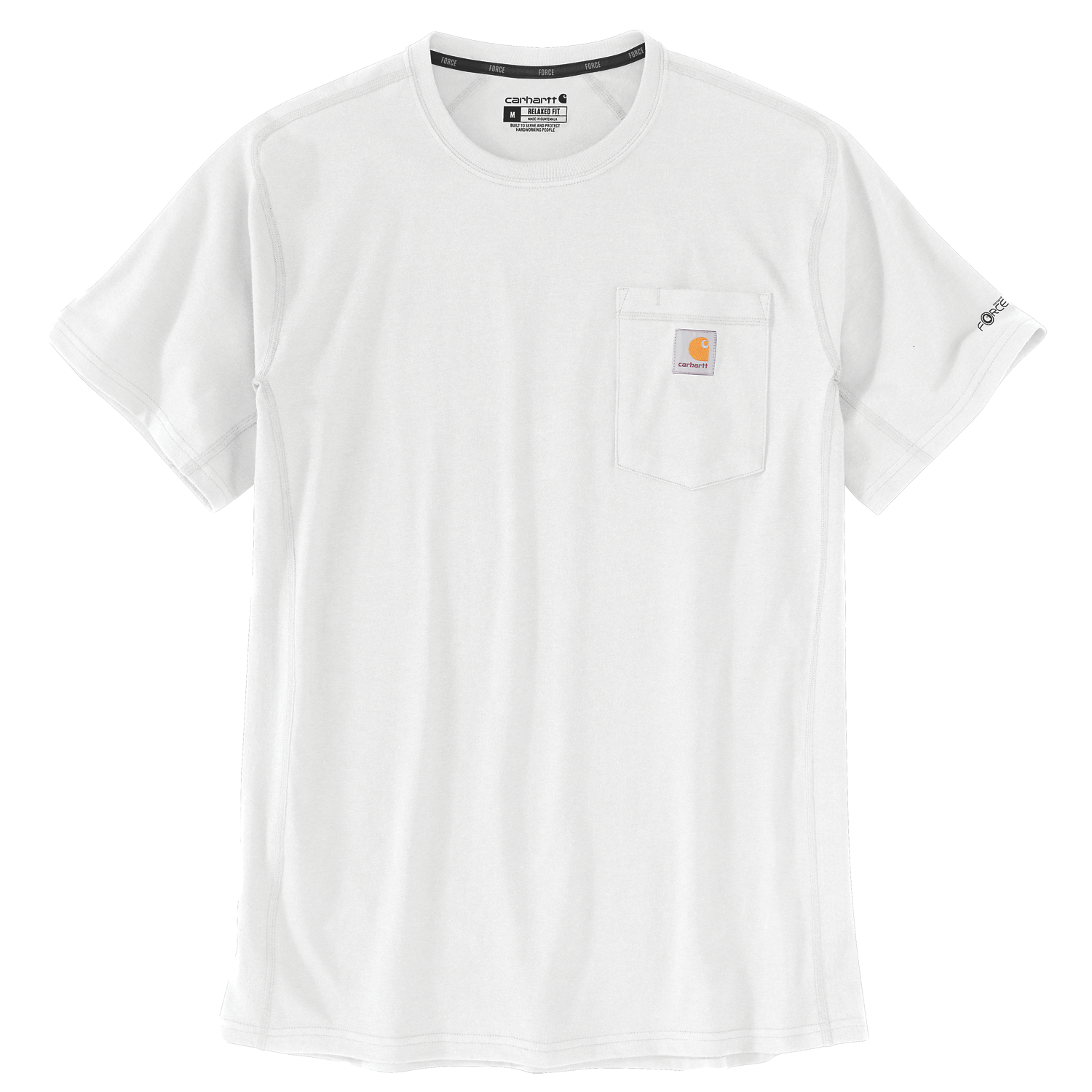 Carhartt Force Relaxed Fit Midweight Short-Sleeve Pocket T-Shirt - White