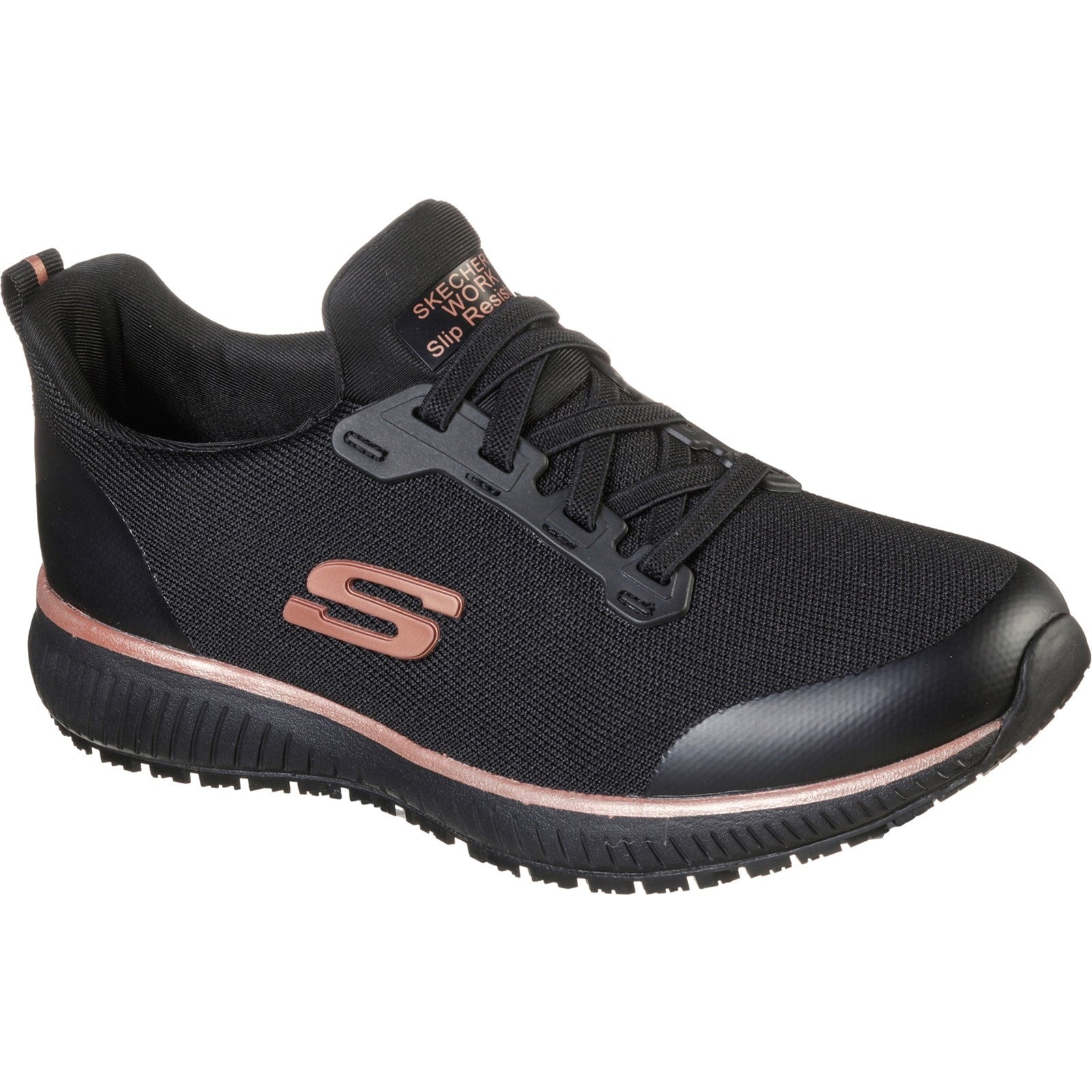 Squad SR Occupational Shoe - Black/Rose Gold