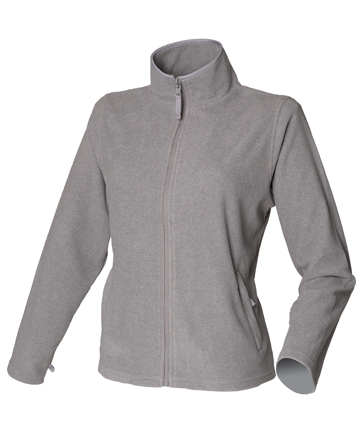 Women's microfleece jacket - Heather Grey