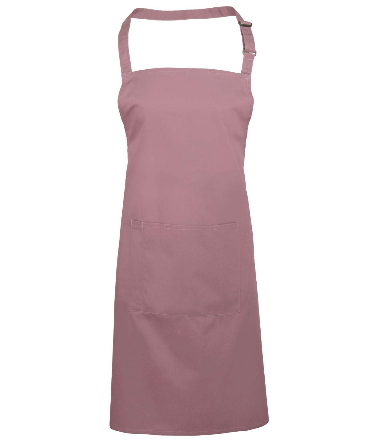 Colours Bib Apron with Pocket - Rose