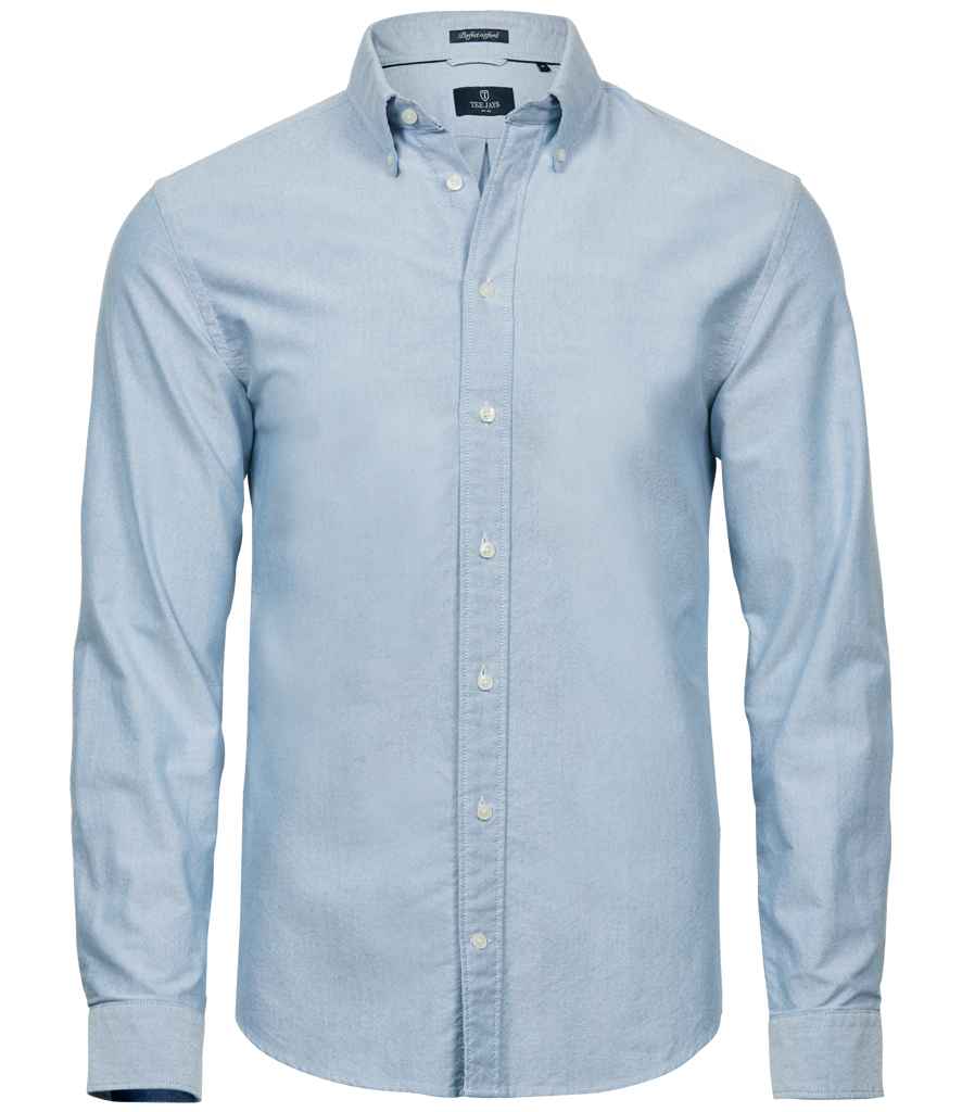 Tee Jays Perfect Long Sleeve Oxford Shirt - Light Blue