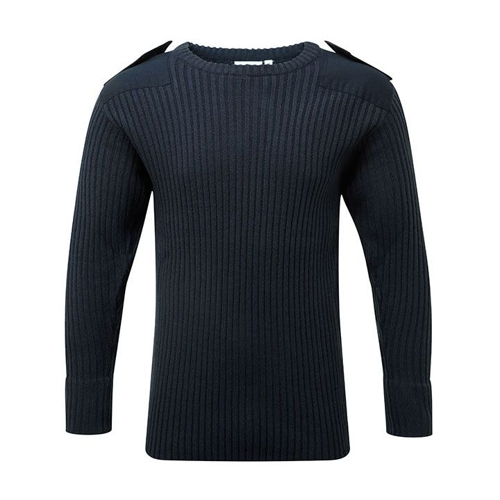 FORT CREW NECK COMBAT JUMPER - Navy Blue