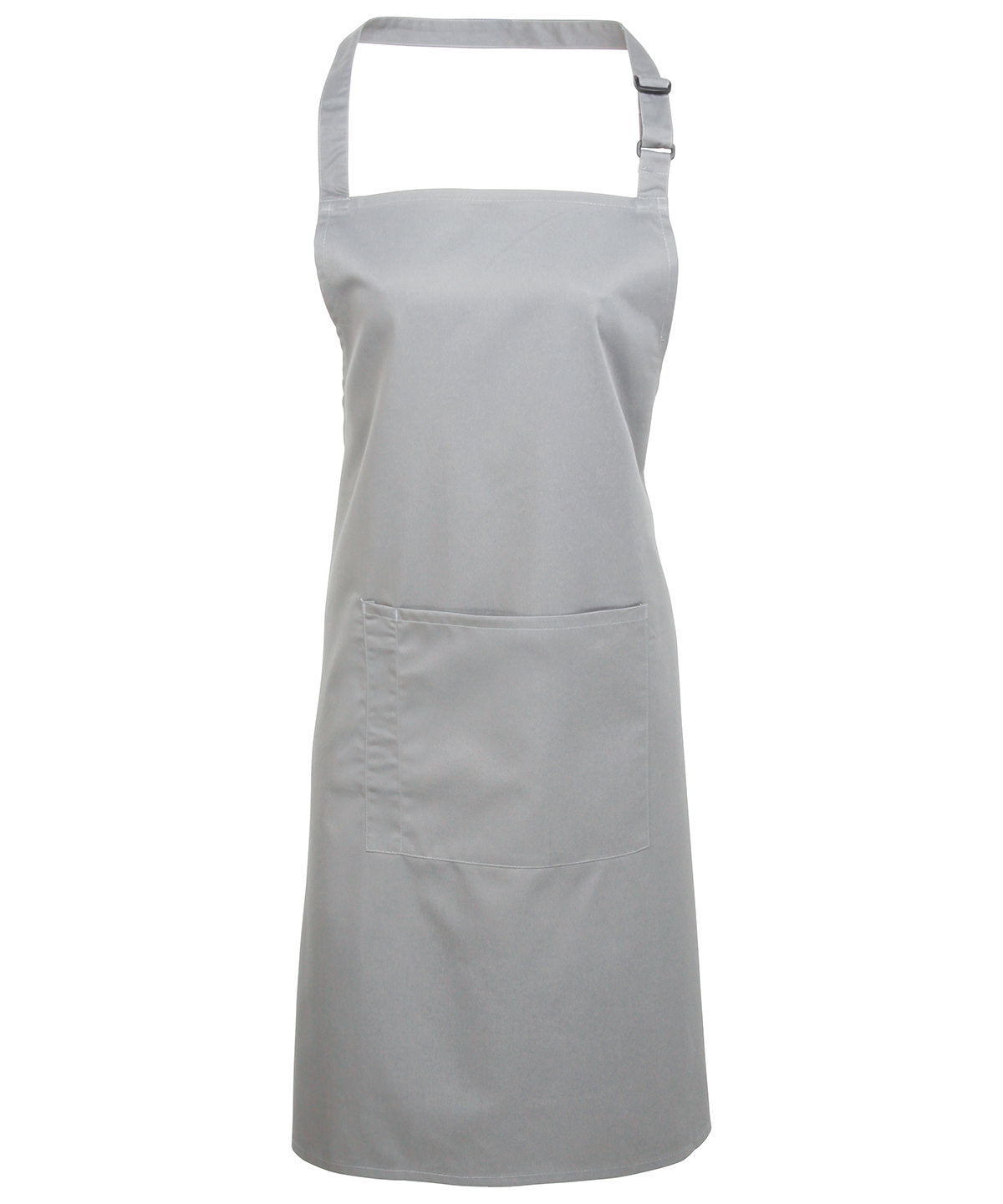 Colours Bib Apron with Pocket - Silver