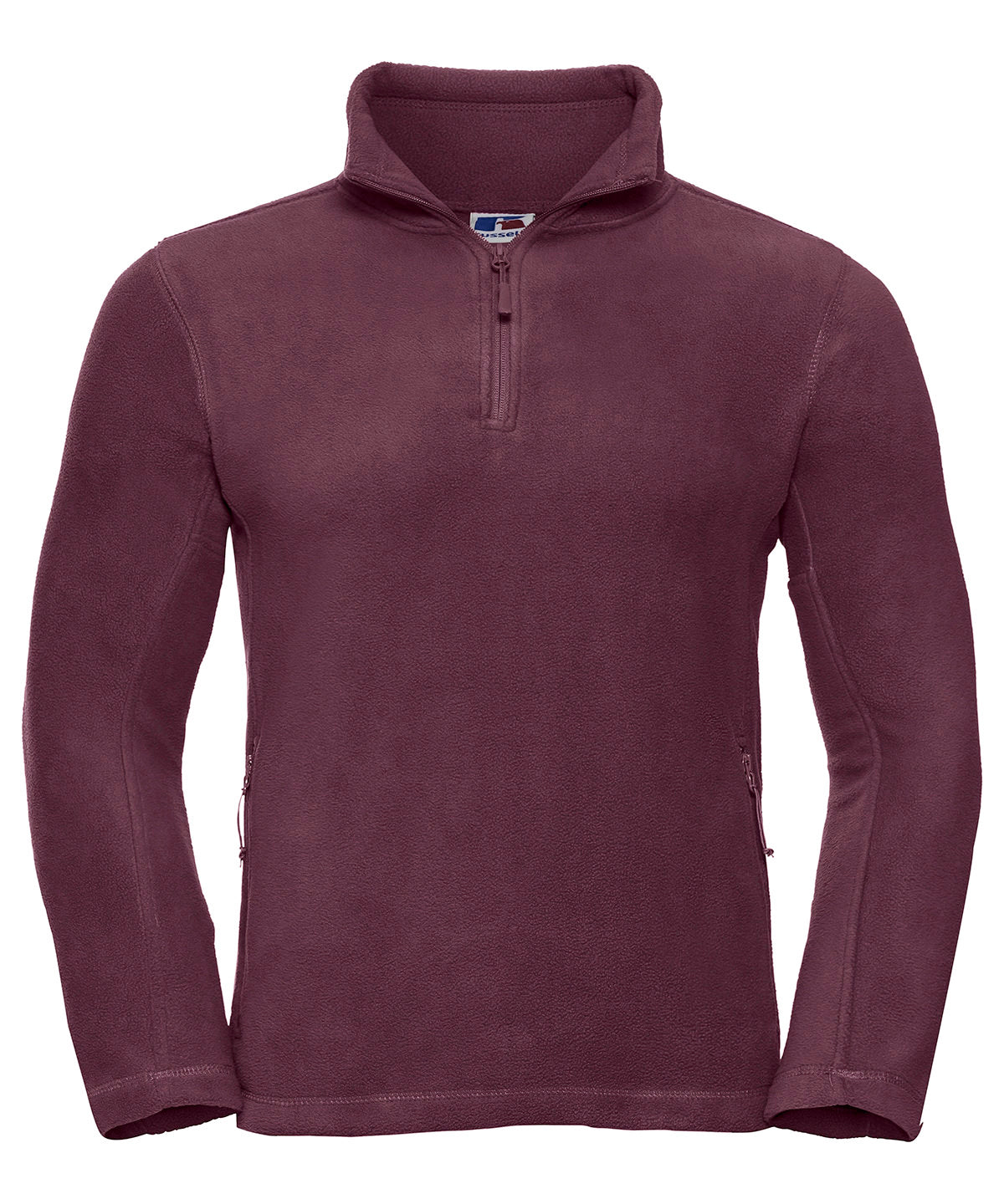 ¼-zip outdoor fleece - Burgundy