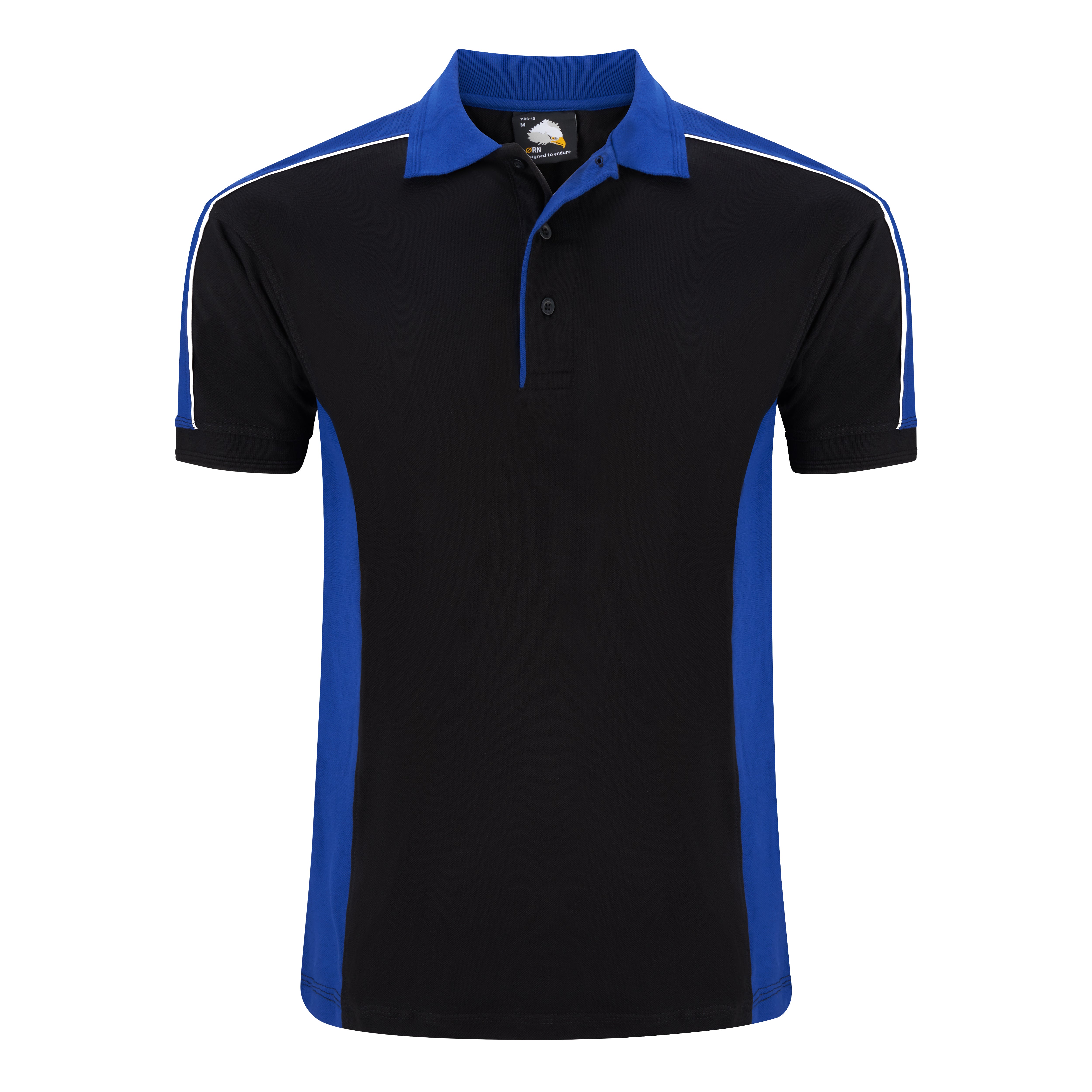Avocet Poloshirt - Black/Royal Blue