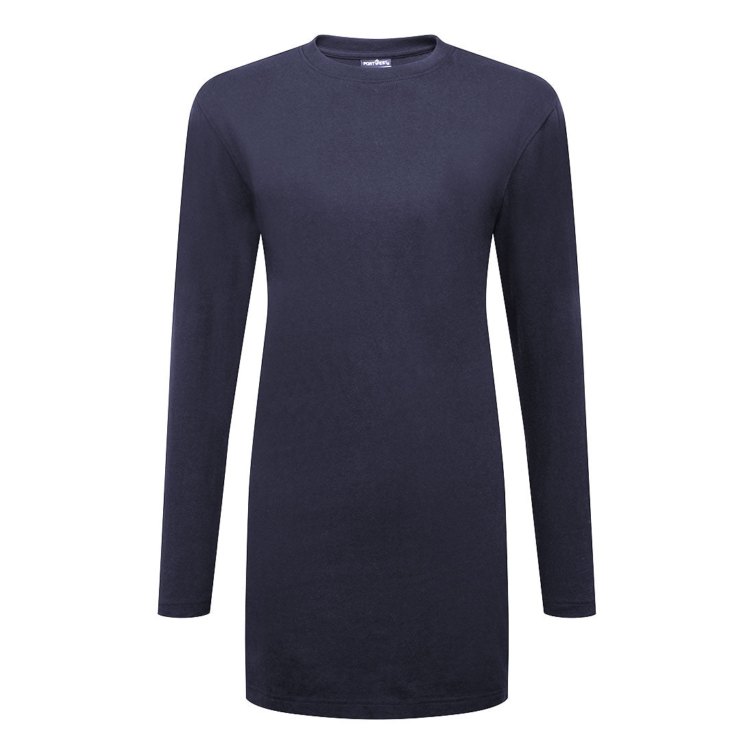 Women's Cotton Relaxed Fit T-Shirt L/S - Navy