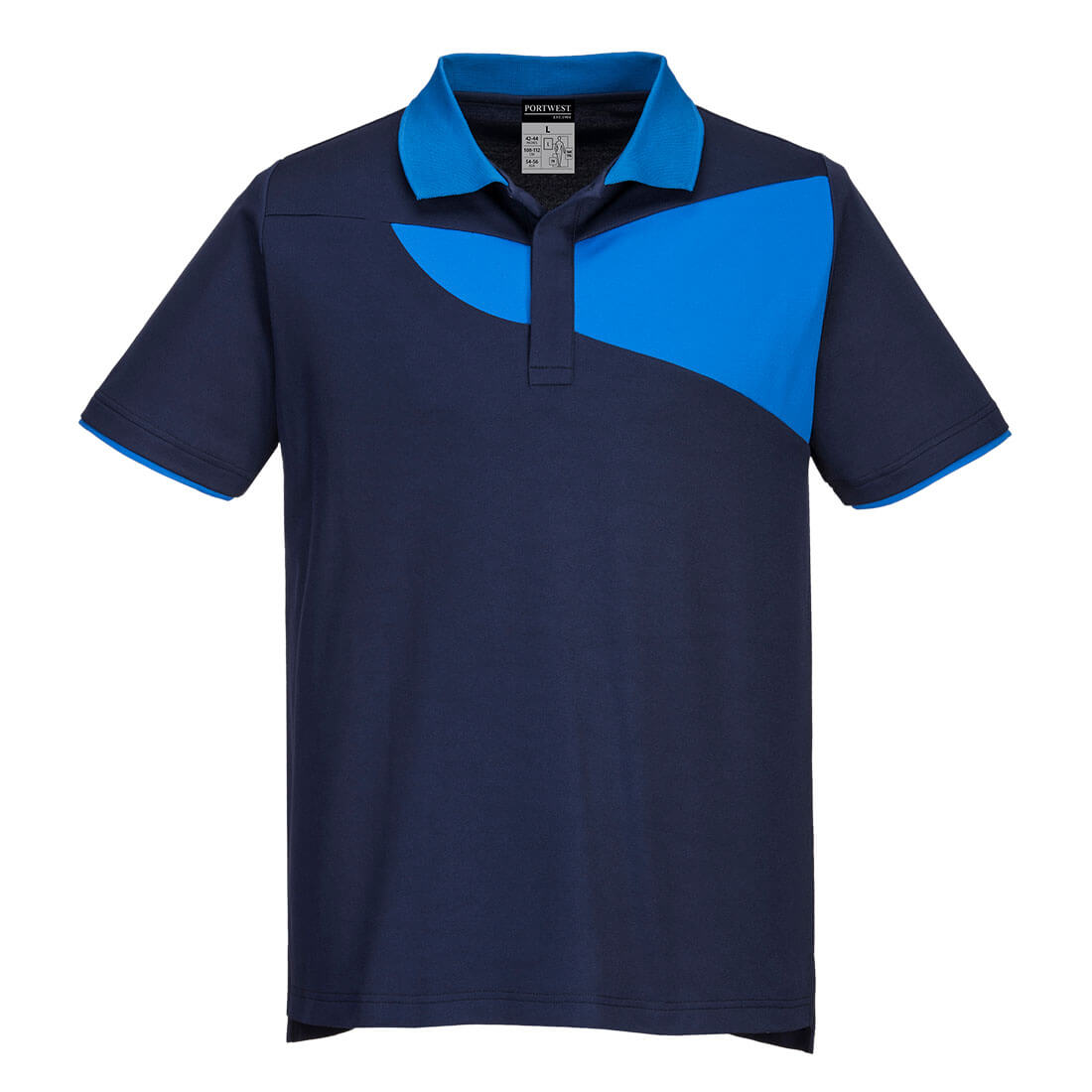 PW2 Polo Shirt S/S - Navy/Royal