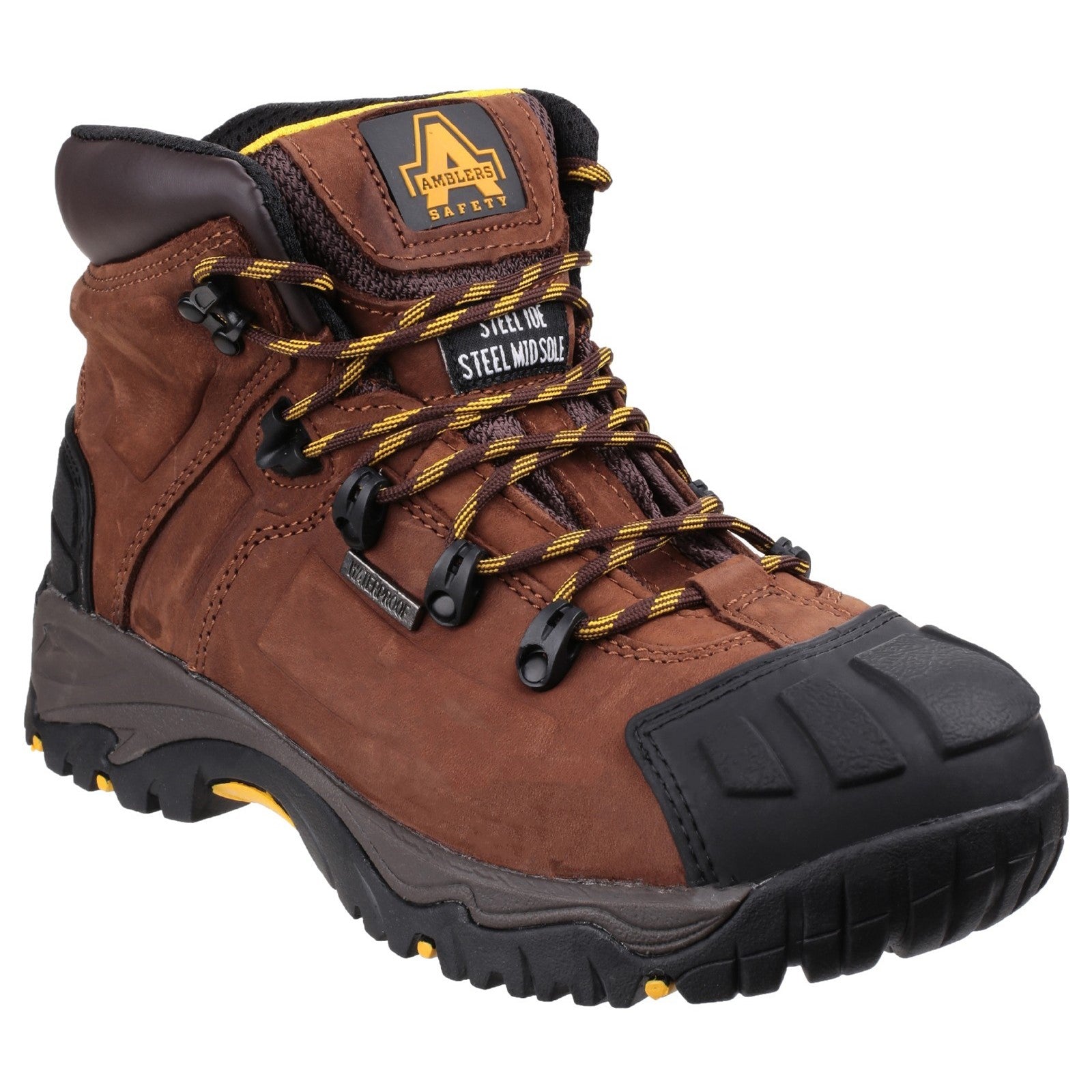 Amblers Waterproof Safety Boots - Brown