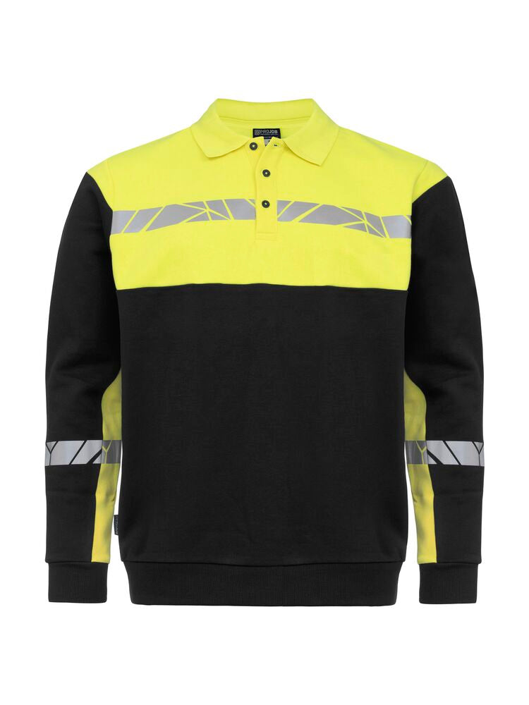 7100 POLO SWEATSHIRT
7100 POLO SWEATSHIRT 9910-VIZ - Black/Yellow