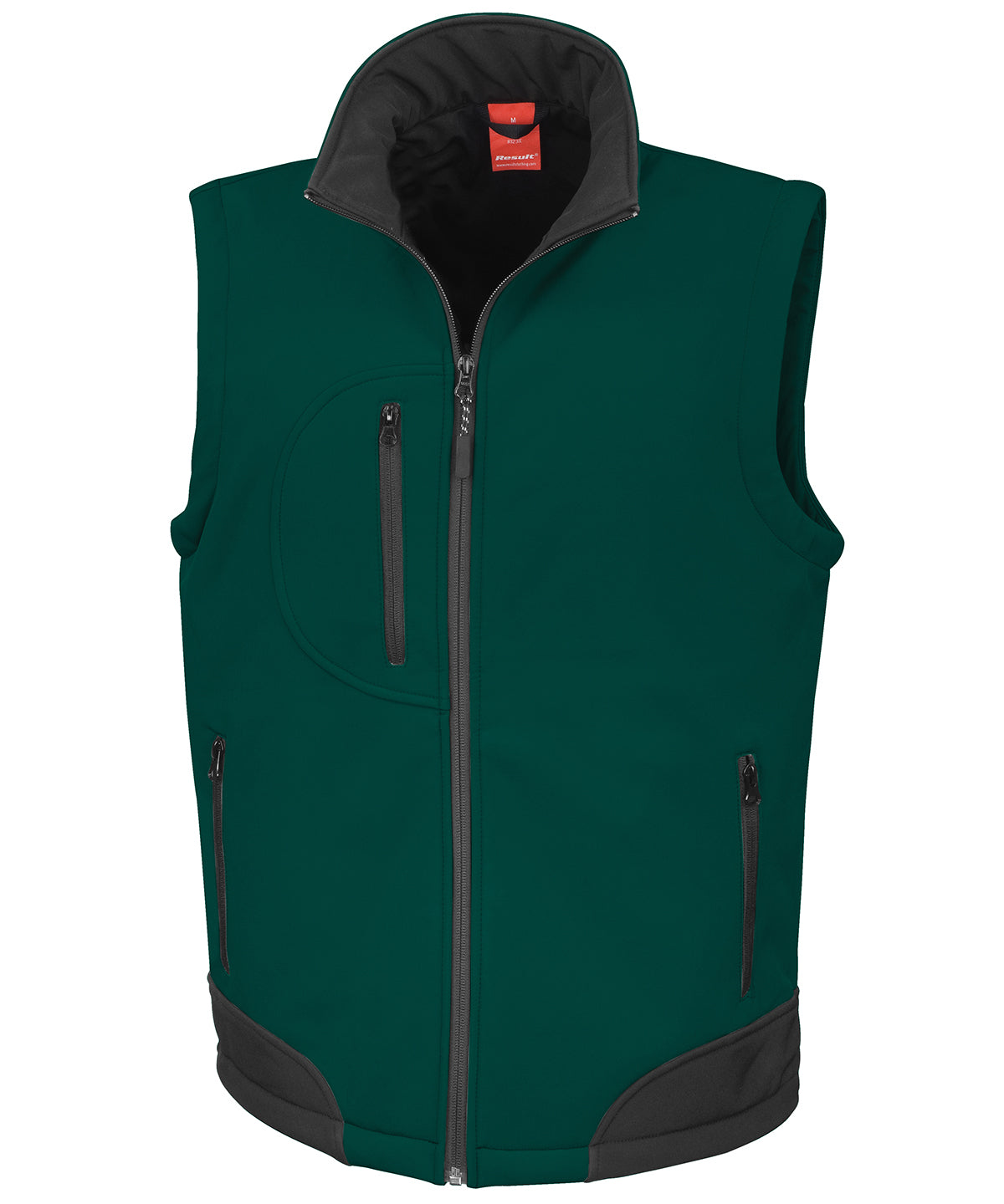 Softshell bodywarmer - Bottle/Black