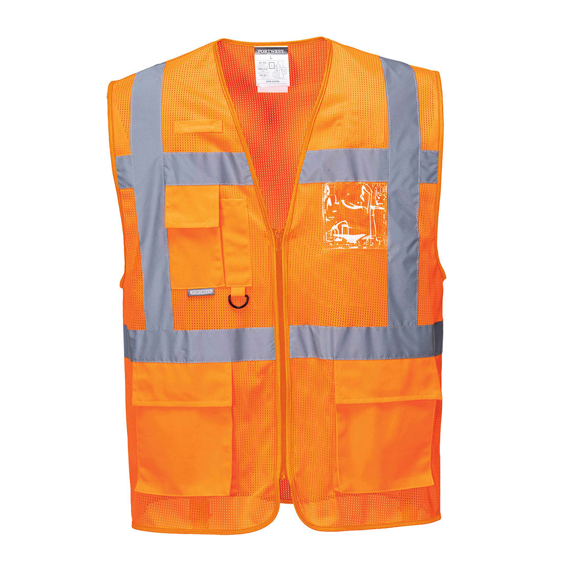 Athens Hi-Vis Mesh Executive Vest  - Orange