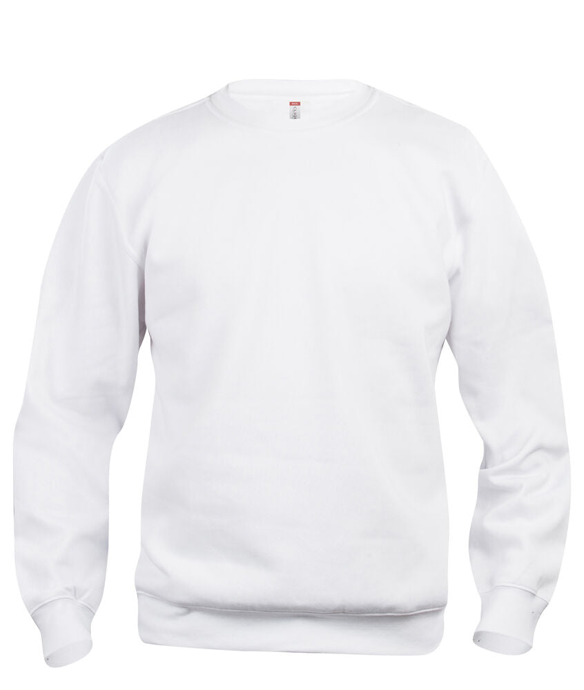 Basic Roundneck Sweatshirt - White