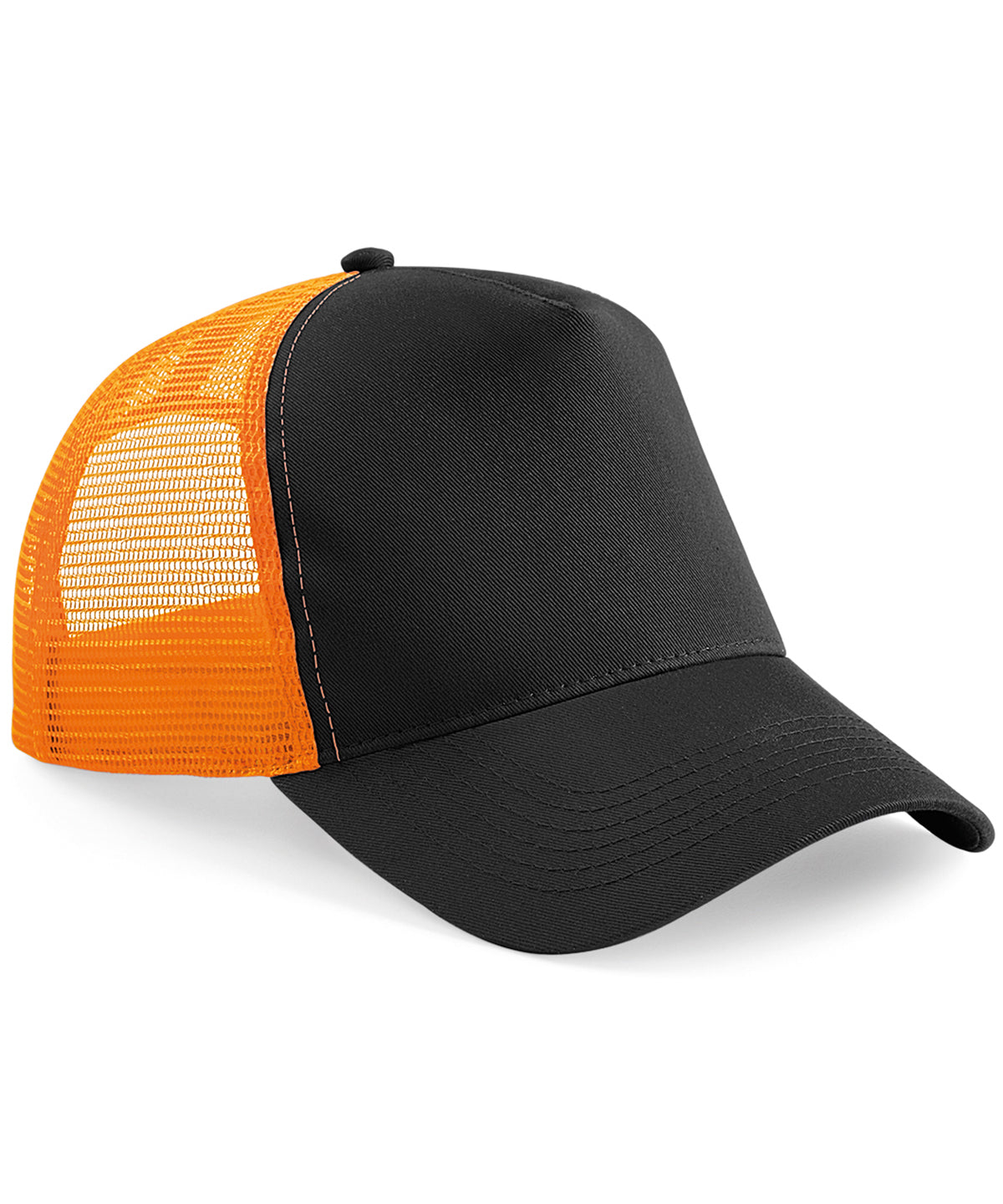 Snapback Trucker - Black/ Orange