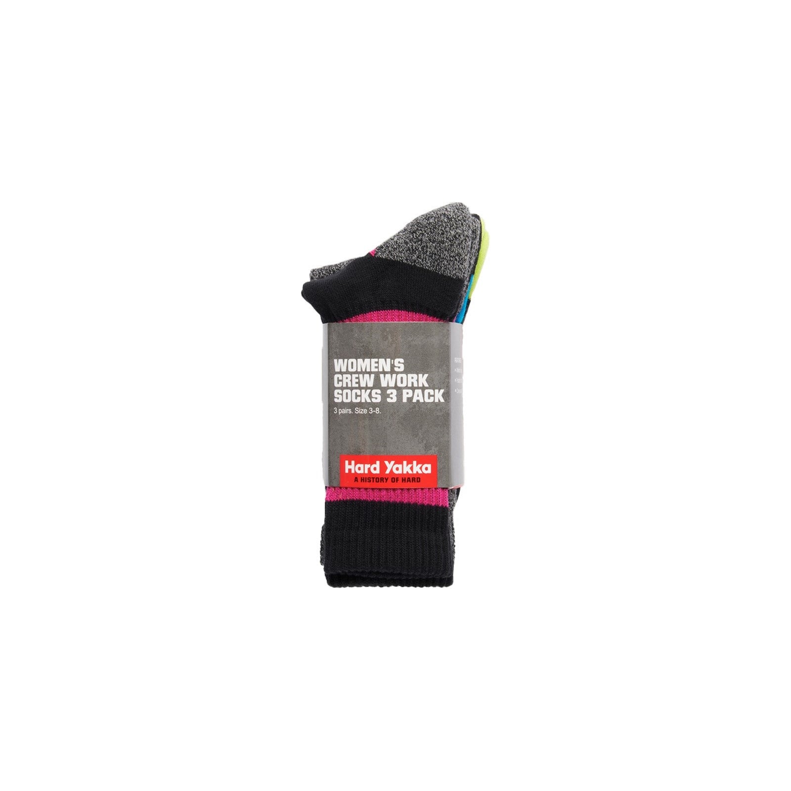 Crew 3 Pack Work Sock - MLT