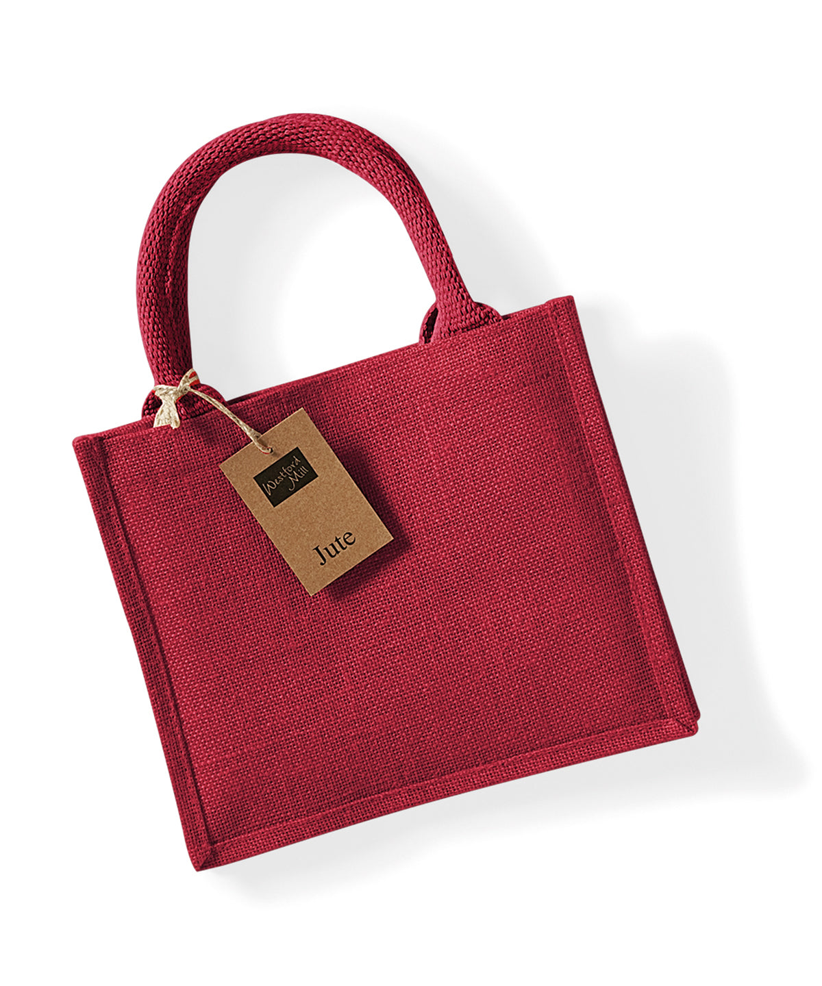 Jute mini gift bag - Red/Red