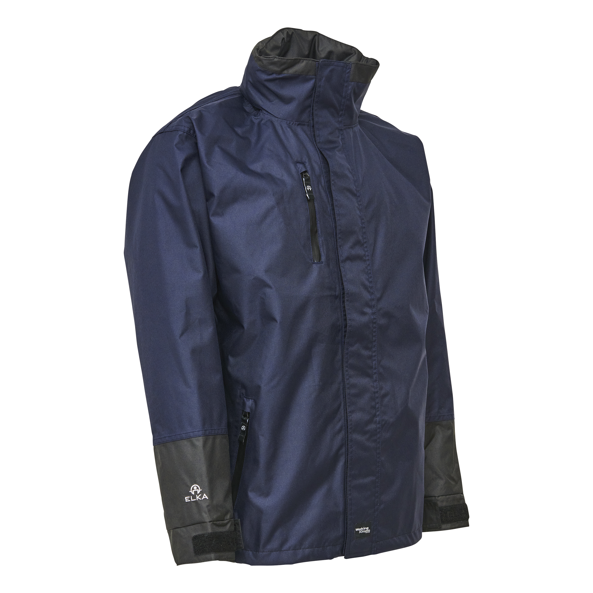 Working Xtreme Rain Jacket with 2-way Zipper - Navy/Black